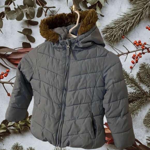 The Children's Place Puffer Coat with Hood - Picture 8 of 14